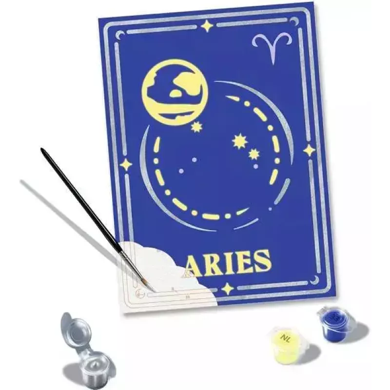 Set di pittura Ravensburger CreArt — segno zodiacale Ariete (modello 23736)
