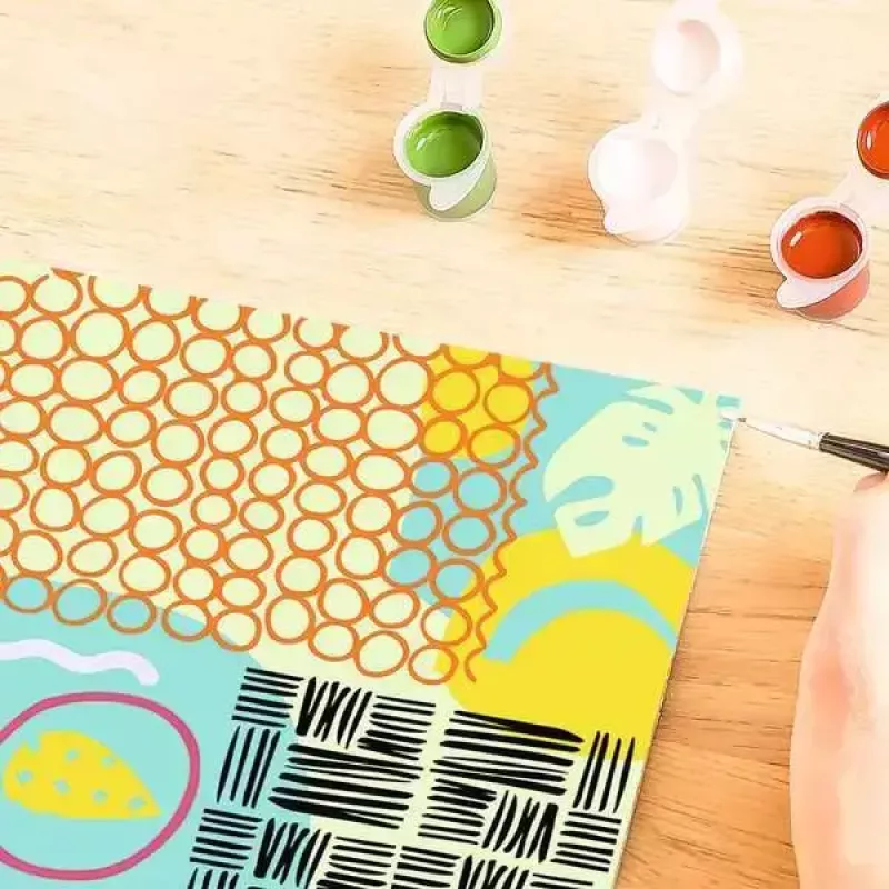 Set di colori Ravensburger CreArt Funky Shapes – set di pittura per progetti artistici creativi