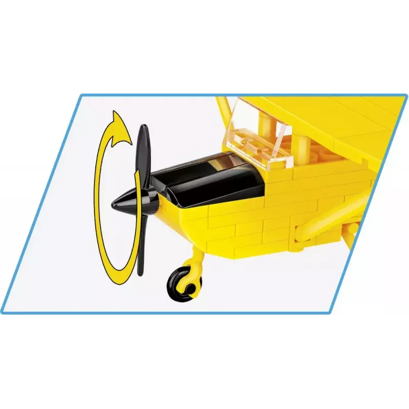 Giocattolo da costruzione Cobi Cessna 172 Skyhawk giallo modello 26621 – kit in scala