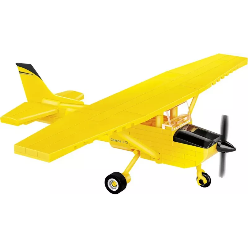 Giocattolo da costruzione Cobi Cessna 172 Skyhawk giallo modello 26621 – kit in scala