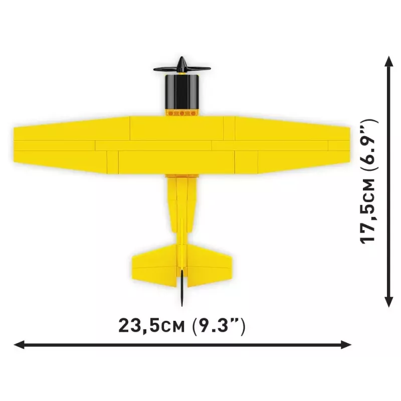 Giocattolo da costruzione Cobi Cessna 172 Skyhawk giallo modello 26621 – kit in scala