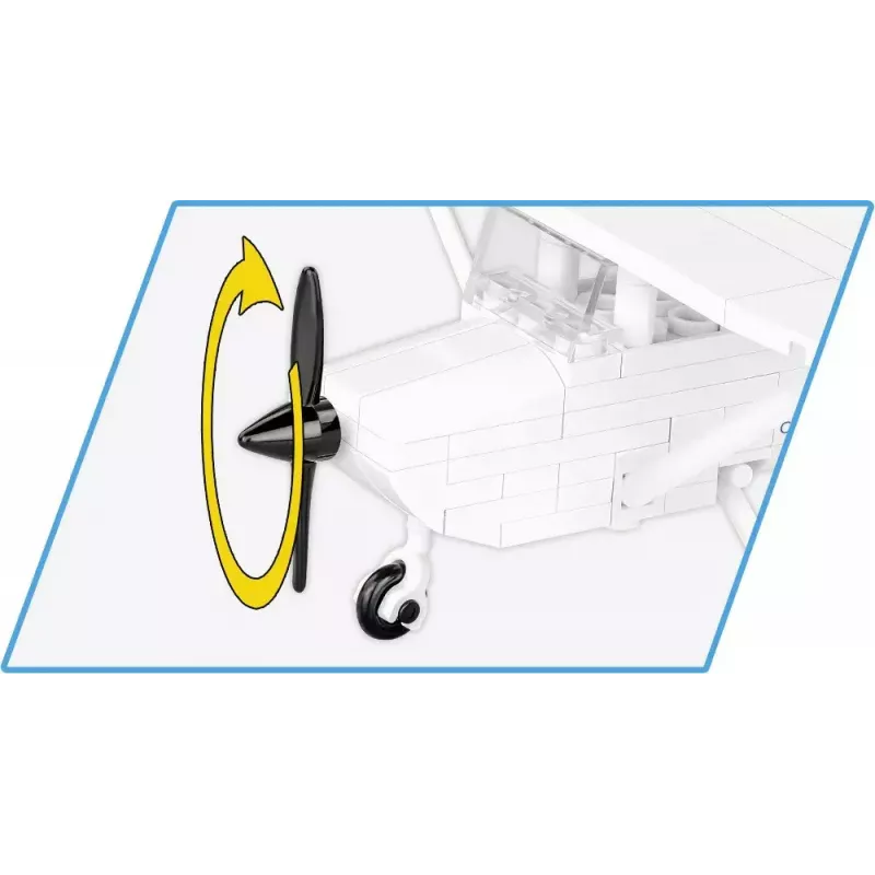Giocattolo da costruzione Cobi Cessna 172 Skyhawk bianco kit