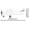 Giocattolo da costruzione Cobi Cessna 172 Skyhawk bianco kit