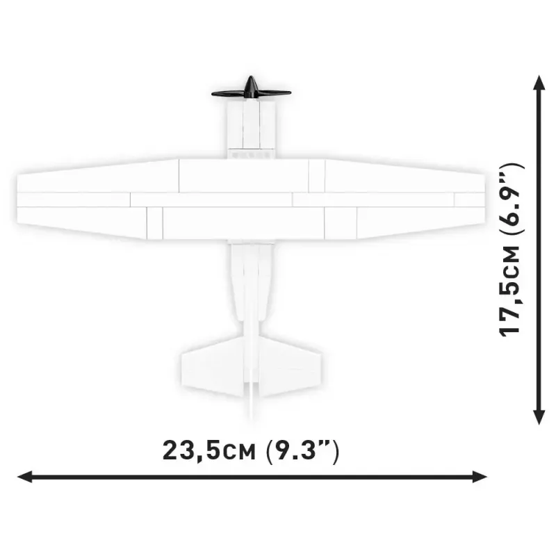 Giocattolo da costruzione Cobi Cessna 172 Skyhawk bianco kit