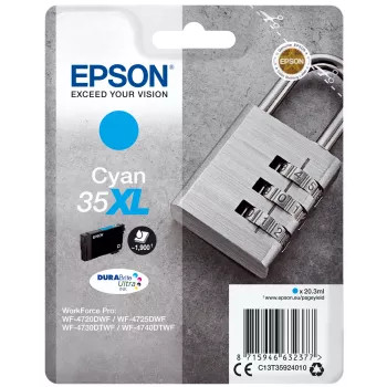 Cartuccia Epson Padlock confezione singola ciano 35XL DURABrite Ultra Ink