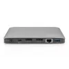 DIGITUS docking station USB-C – 2x USB Type-C / 2x USB 3.0 10 Gbit/s / USB 3.0 5 Gbit/s / 2x DP / GbE / Micro-SD / SD / 3,5 mm – 60 W USB Power Delivery