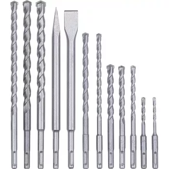 Set punte/scalpelli SDS-Plus Einhell 12 pz. martello perforatore 10 punte