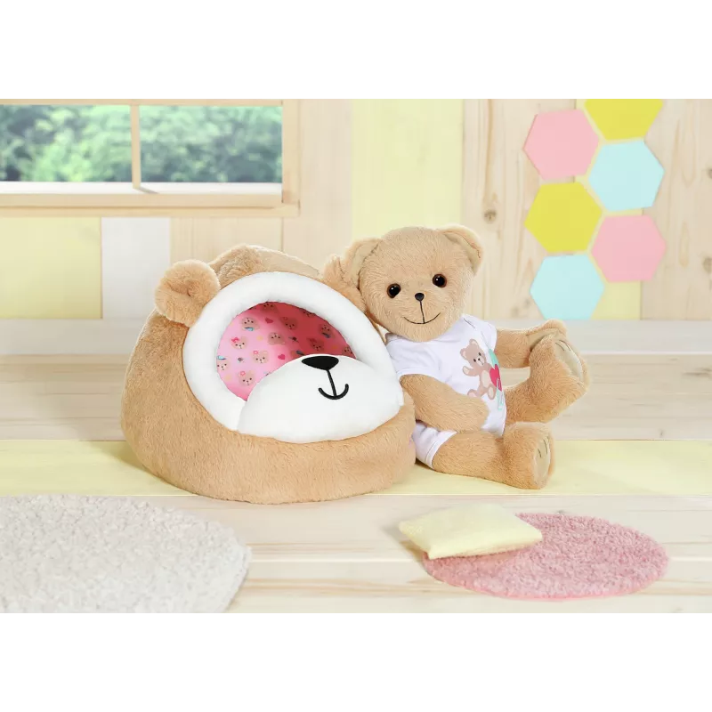 Tana gioco in peluche orso ZAPF creation BABY born — accessorio gioco in peluche per bambole