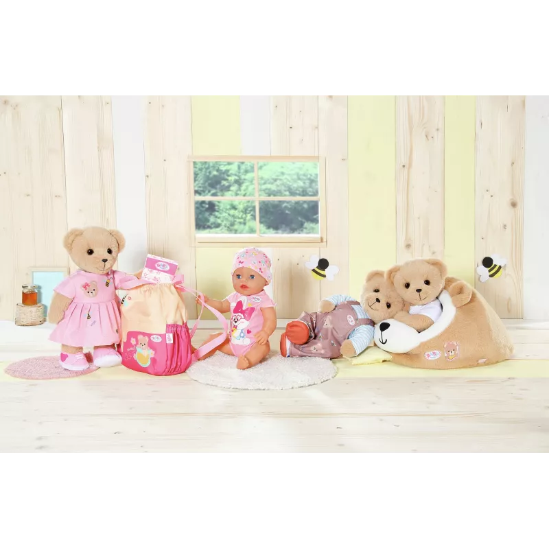 Tana gioco in peluche orso ZAPF creation BABY born — accessorio gioco in peluche per bambole