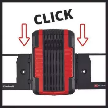 Supporto a parete per batteria Einhell PXC nero compatibile con batterie Power X-Change