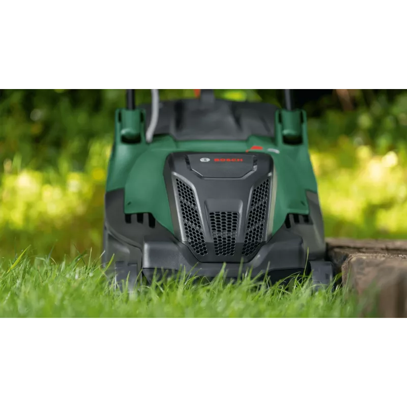 Bosch AdvancedRotak 44-750 tosaerba elettrico, 1800 W, larghezza di taglio 44 cm, altezza di taglio 25–80 mm, fino a 750 m², verde/nero