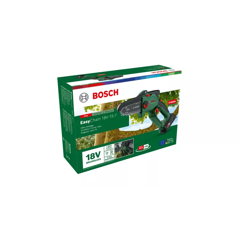 Bosch EasyChain 18V-15-7 nero, verde