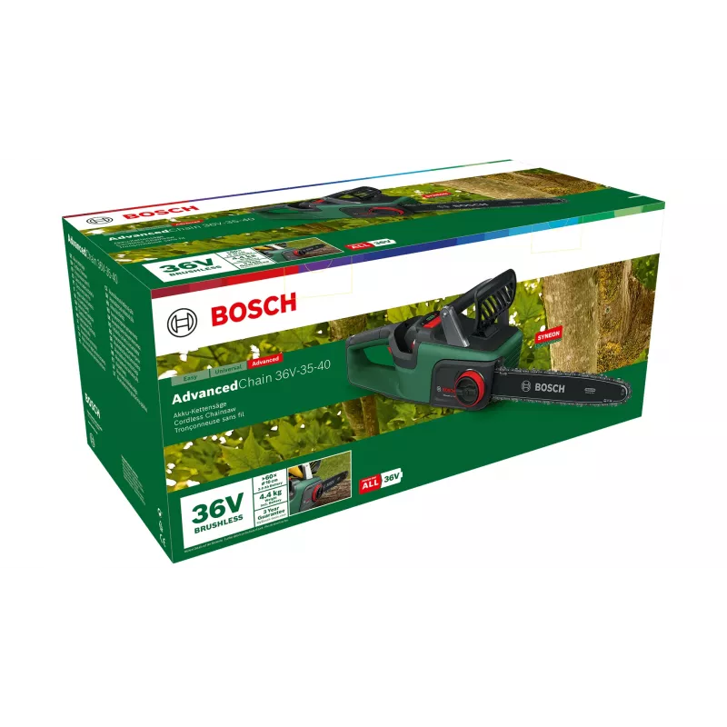 Bosch AdvancedChain 36V-35-40 nero, verde