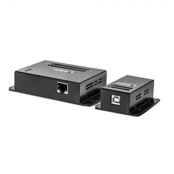 Lindy extender USB 2.0 Cat.6 4 porte 50 m, trasmettitore e ricevitore di rete, 50 m, 480 Mbit/s, Cat5, Cat5e, Cat6, NS1021, bronzo fosforoso