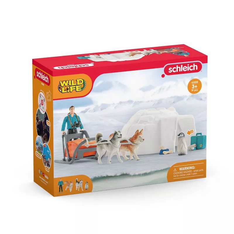 Zoo Schleich WILD LIFE spedizione in Antartide multicolore 42558