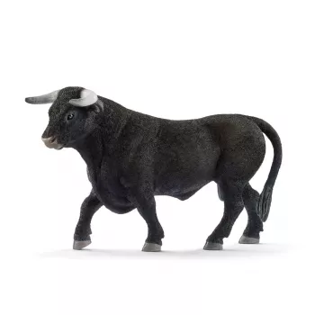 schleich FARM WORLD toro nero, 3 anni, fattoria, animali della fattoria / giocattolo della fattoria, multicolore, plastica, 1 pezzo