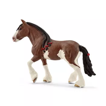 schleich FARM WORLD giumenta Clydesdale, 3 anno/i, animali della fattoria / giocattolo della fattoria, cavalli, multicolore, plastica, 1 pezzo