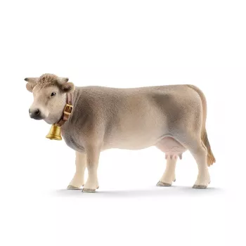 schleich FARM WORLD vacca Brown Swiss, 3 anni, fattoria, animali della fattoria / giocattolo della fattoria, multicolore, plastica, 1 pezzo