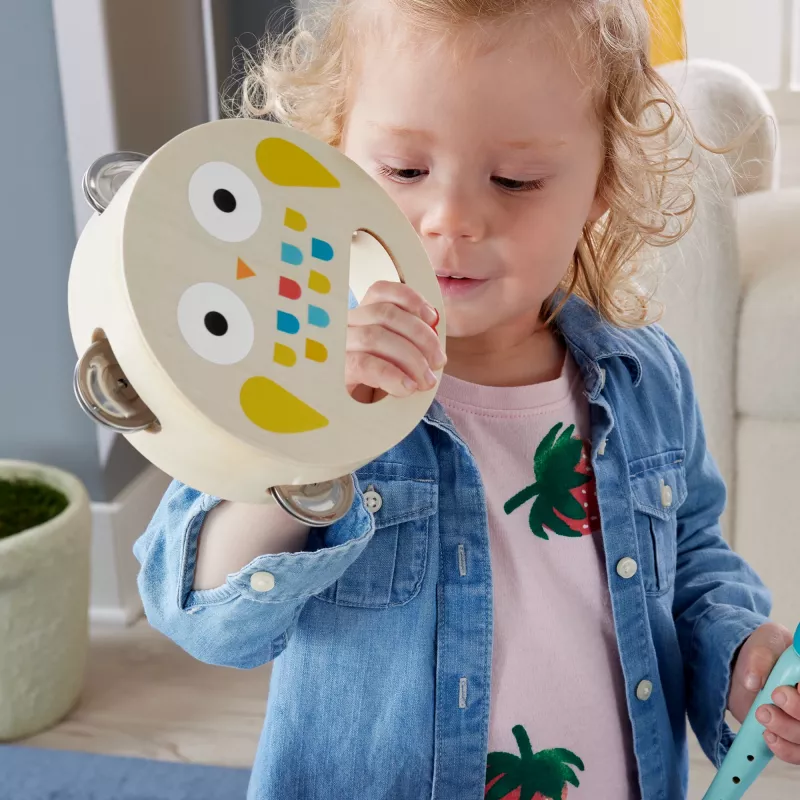 Mattel set regalo musicale con strumenti in legno per bambini piccoli