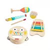 Mattel set regalo musicale con strumenti in legno per bambini piccoli