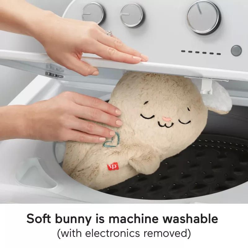 Fisher-Price Soothe & Settle Bunny peluche per neonati e dispositivo sonoro regolabile con movimento