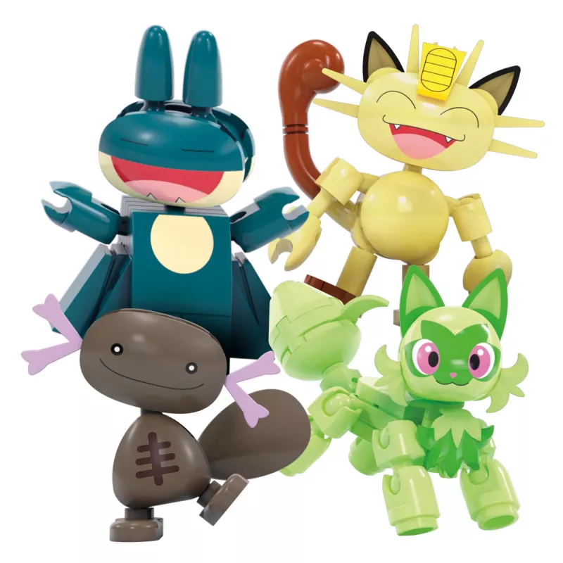MEGA Pokémon Riesenrad-Spaß set di costruzioni, con 4 action figure (393 pezzi) per bambini