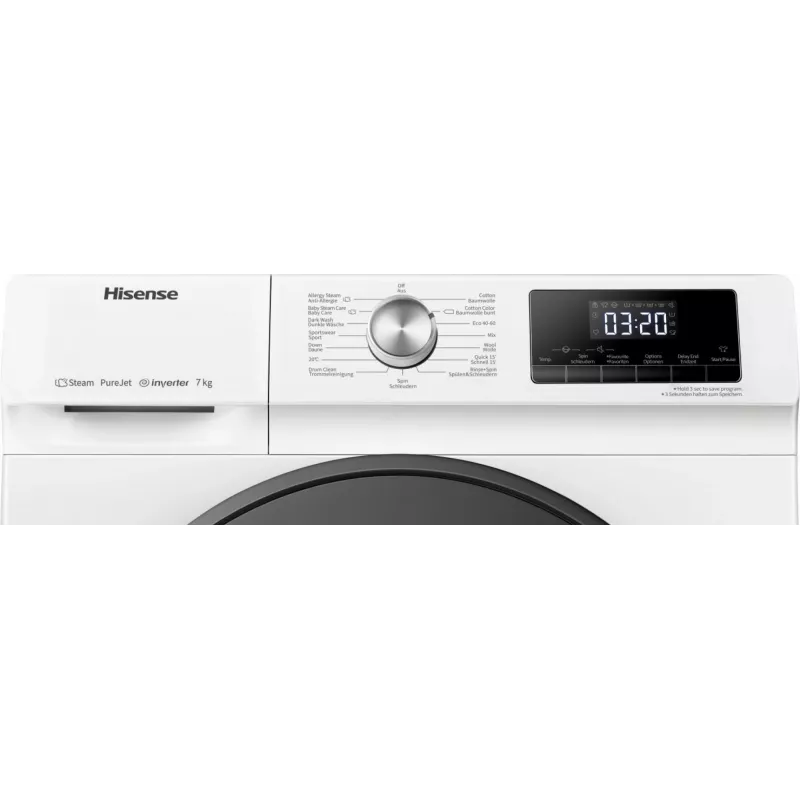 Lavatrice Hisense WFQA7014EVJM a carica frontale 7 kg 1310 giri/min bianco