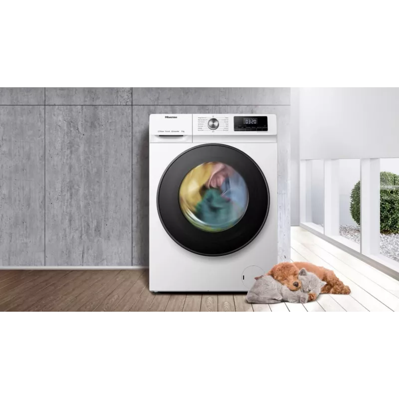 Lavatrice Hisense WFQA7014EVJM a carica frontale 7 kg 1310 giri/min bianco