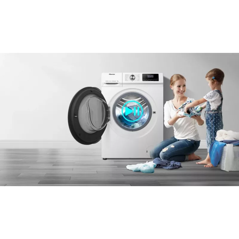 Lavatrice Hisense WFQA7014EVJM a carica frontale 7 kg 1310 giri/min bianco
