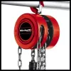 Paranco a catena Einhell TC-CH 1000 1000 kg 2,5 m rosso argento