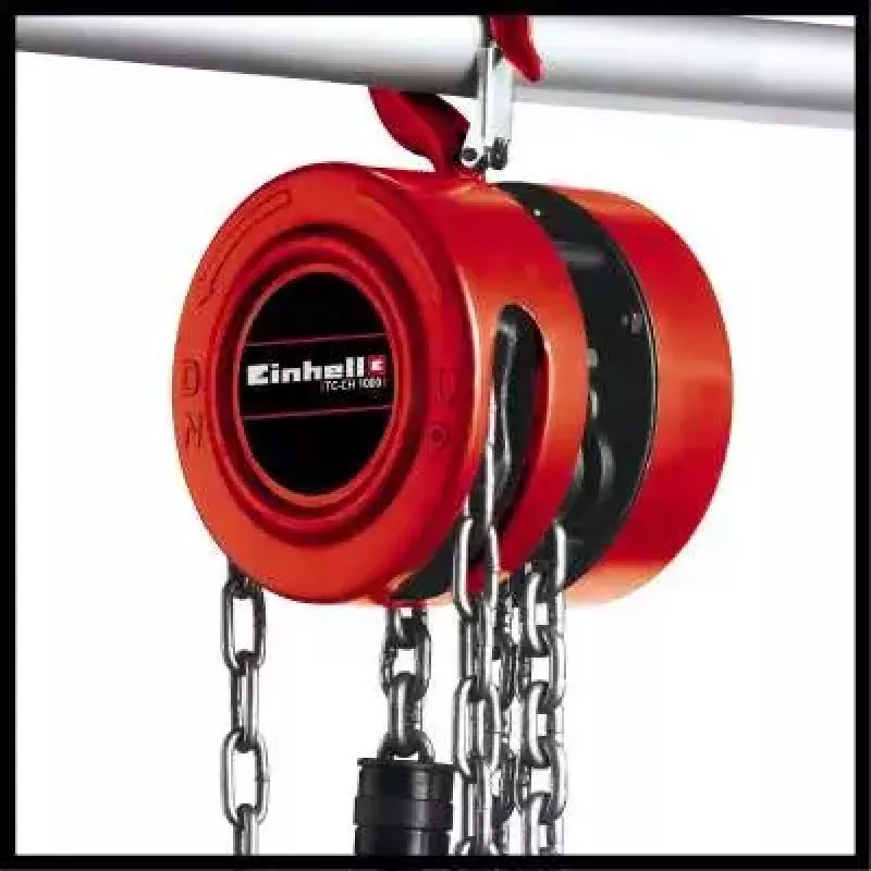 Paranco a catena Einhell TC-CH 1000 1000 kg 2,5 m rosso argento