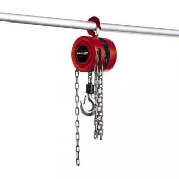 Paranco a catena Einhell TC-CH 1000 1000 kg 2,5 m rosso argento