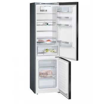 Frigorifero combinato Siemens iQ500 KG39E8XBA libera installazione 343 L nero, acciaio inox