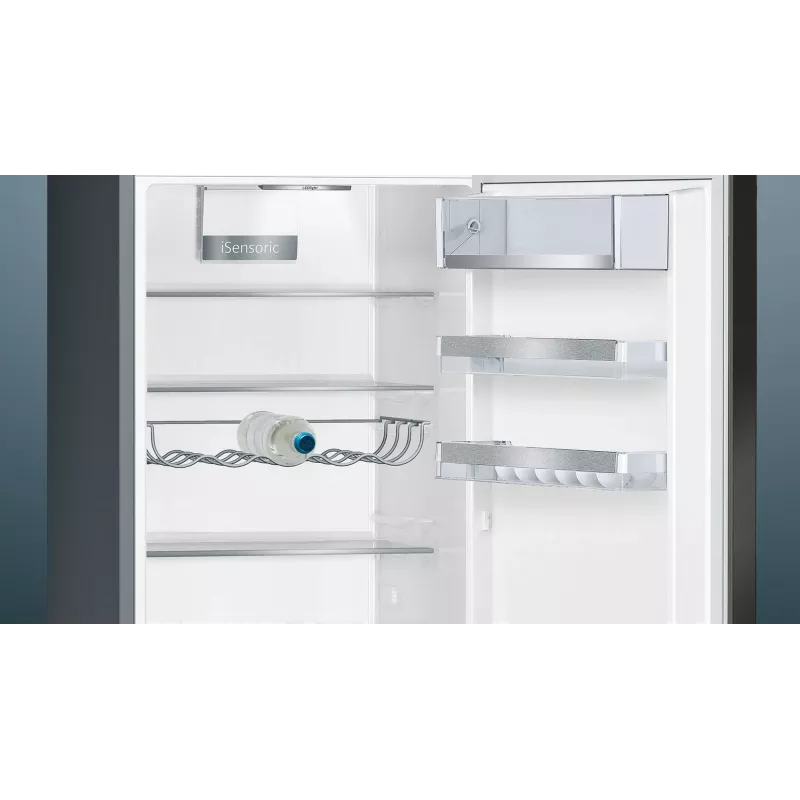 Siemens iQ500 KG39E8XBA frigorifero combinato a libera installazione, 343 L (249 L + 94 L), 201 cm, classe energetica B, nero / acciaio inox