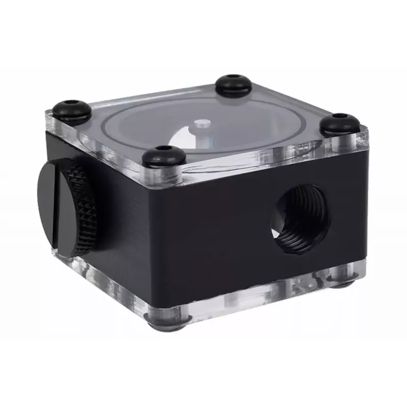Alphacool Eisfluegel Indicatore di flusso G1/4, quadrato, acetale, Nero