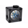 Alphacool Eisfluegel Indicatore di flusso G1/4, quadrato, acetale, Nero