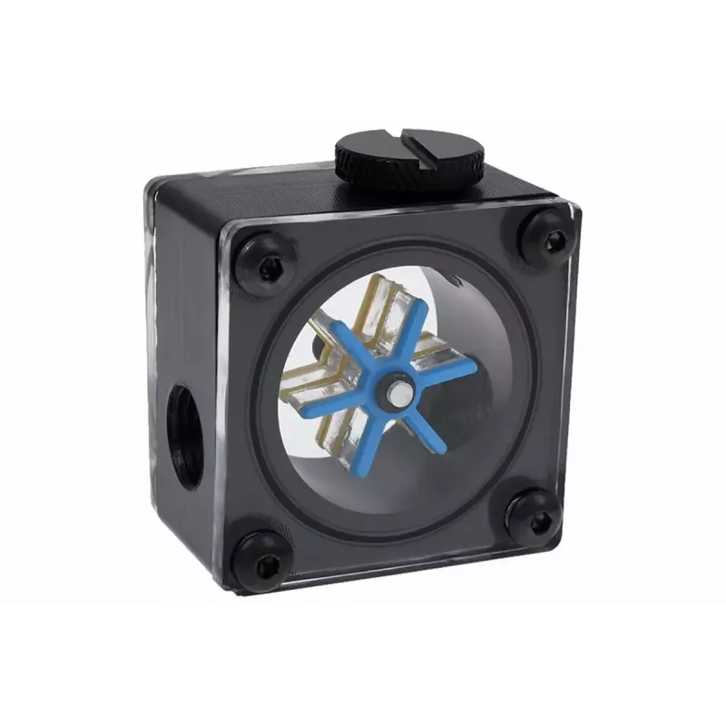 Alphacool Eisfluegel Indicatore di flusso G1/4, quadrato, acetale, Nero