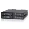 Case per SSD Icy Dock ToughArmor MB699VP-B V3 4 unità 2,5 pollici PCIe