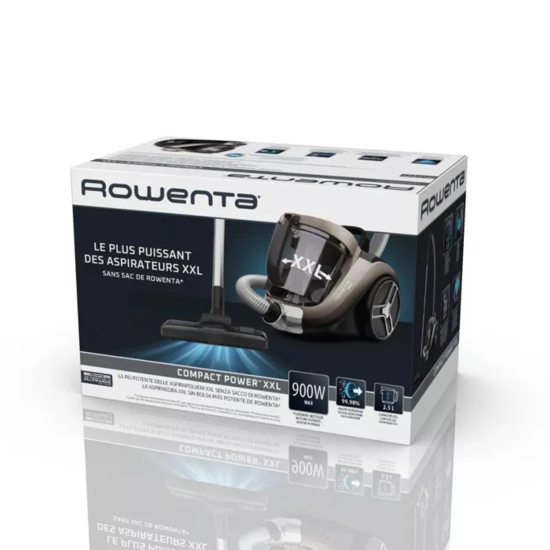 Rowenta Compact Power XXL RO4B30 aspirabriciole a cilindro 2,5 l a secco 900 W senza sacchetto