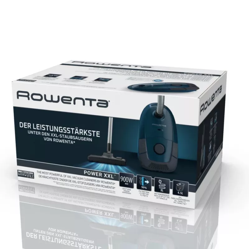Rowenta Power XXL RO3126 aspirabriciole a terra 4,5 L a secco 900 W con sacchetto