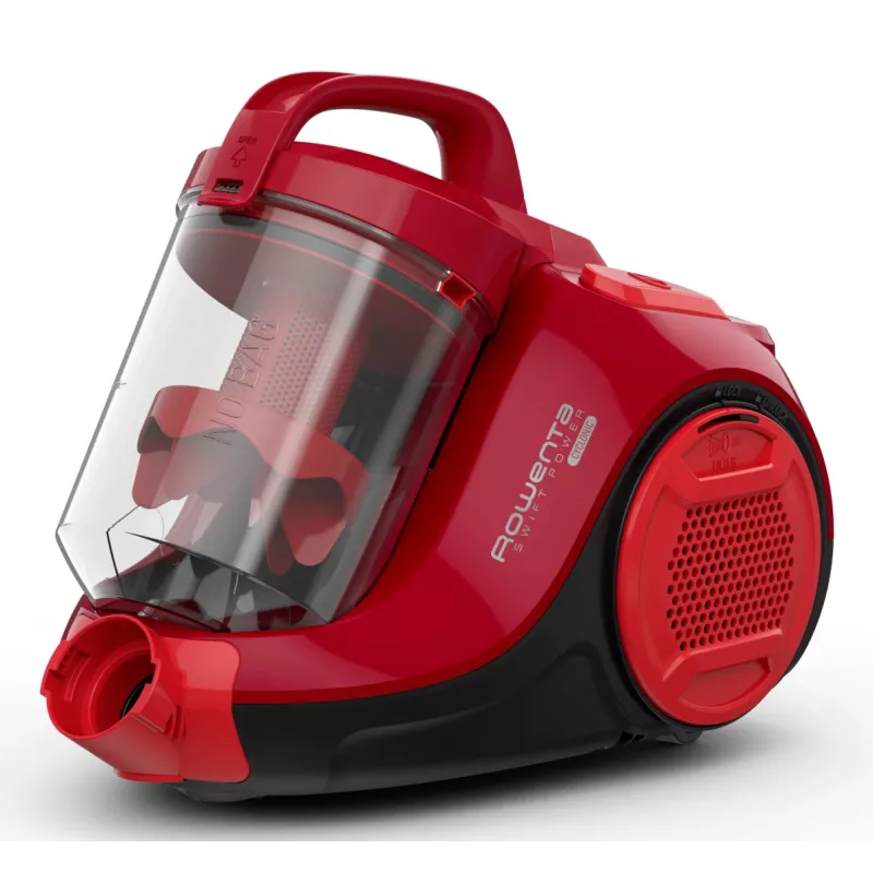 Rowenta Swift Power Cyclonic RO2913 aspirapolvere senza sacco, filtrazione a 3 stadi, rosso