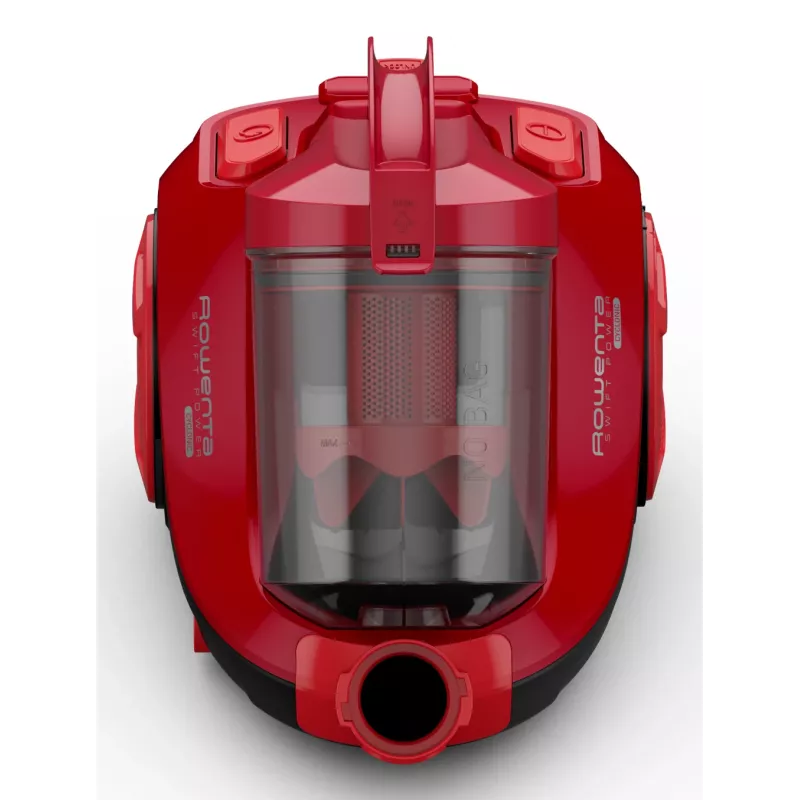Rowenta Swift Power Cyclonic RO2913 aspirapolvere senza sacco, filtrazione a 3 stadi, rosso