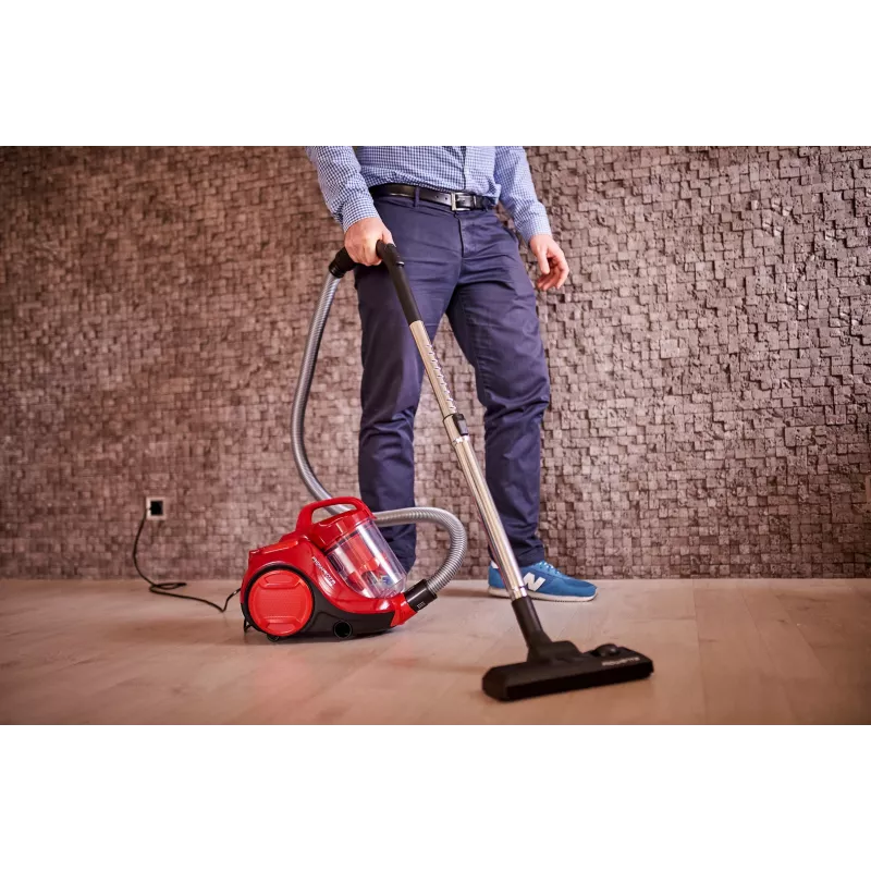 Rowenta Swift Power Cyclonic RO2913 aspirapolvere senza sacco, filtrazione a 3 stadi, rosso