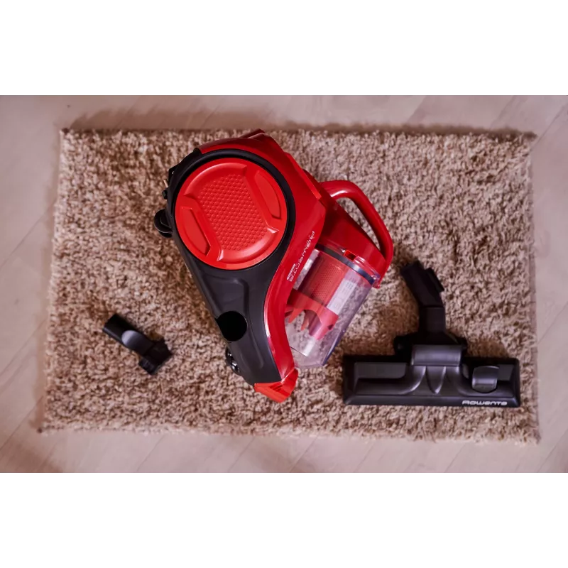 Rowenta Swift Power Cyclonic RO2913 aspirapolvere senza sacco, filtrazione a 3 stadi, rosso