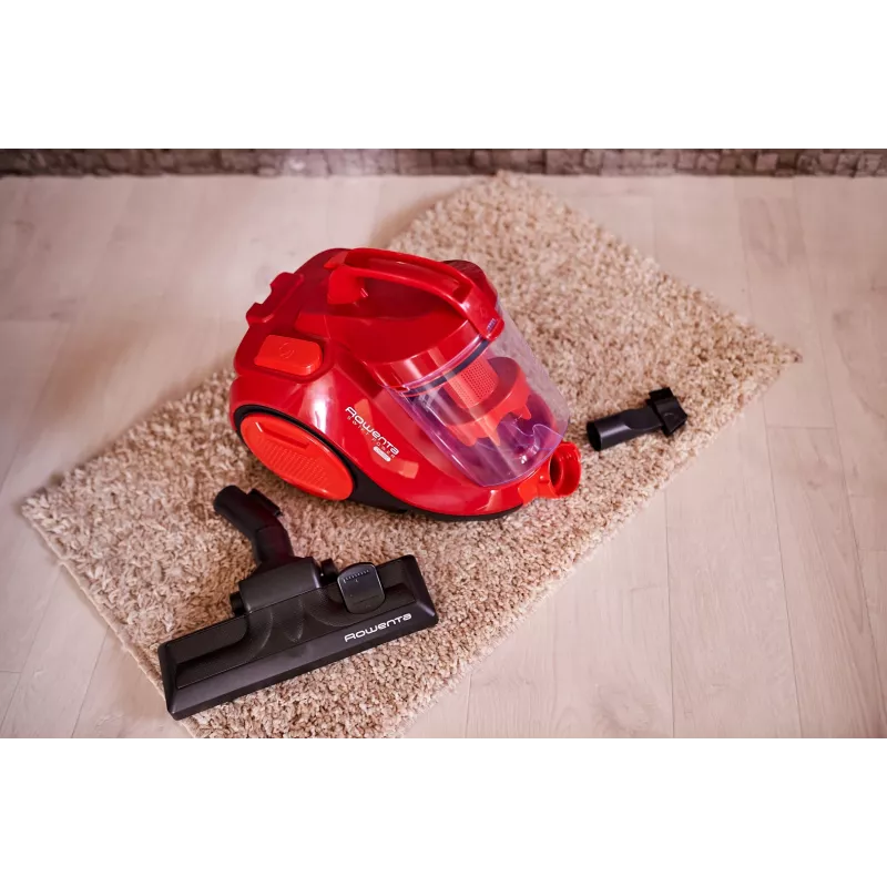 Rowenta Swift Power Cyclonic RO2913 aspirapolvere senza sacco, filtrazione a 3 stadi, rosso