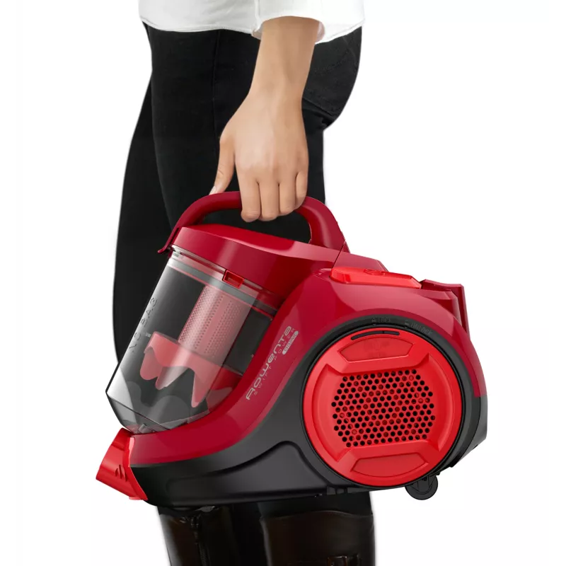 Rowenta Swift Power Cyclonic RO2913 aspirapolvere senza sacco, filtrazione a 3 stadi, rosso