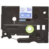 Nastro per etichette Brother TZe535 12mm bianco su blu