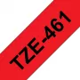 Nastro per laminazione Brother TZe461 36 mm nero su rosso