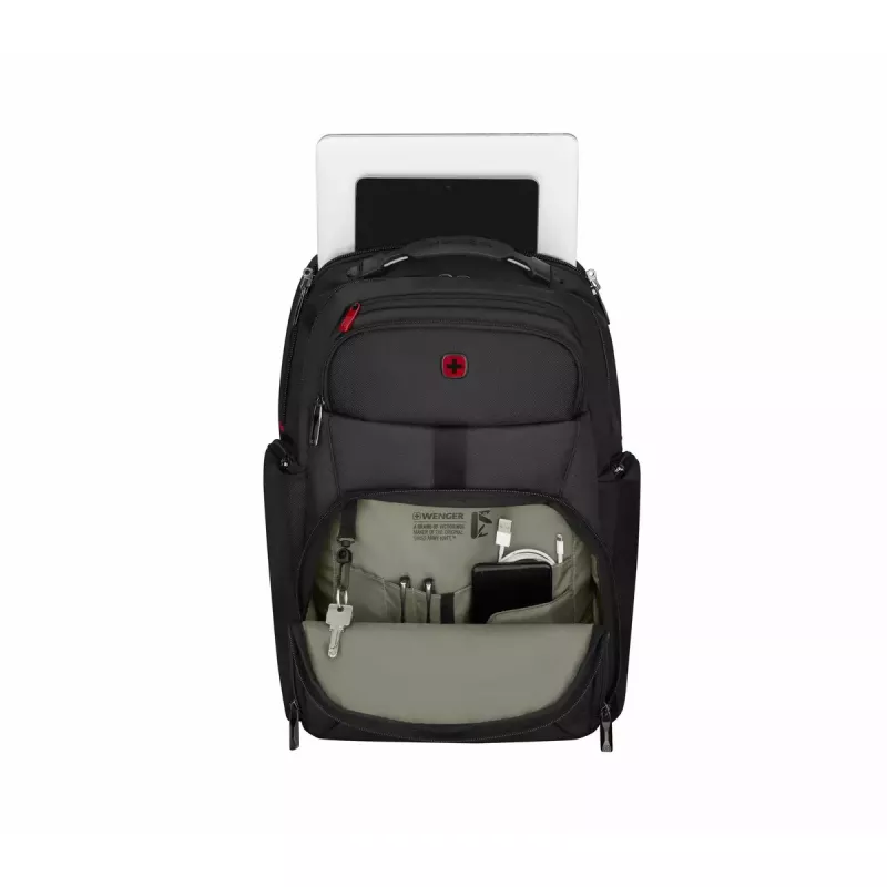 Zaino casual Wenger SwissGear Meteor nero poliestere PVC rPET