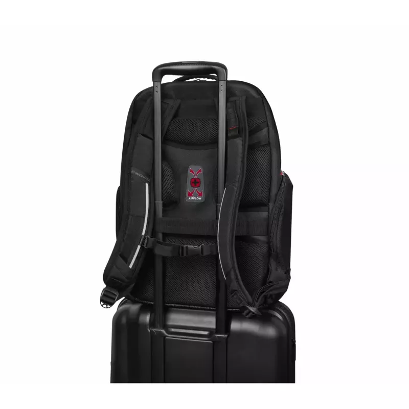 Zaino casual Wenger SwissGear Meteor nero poliestere PVC rPET